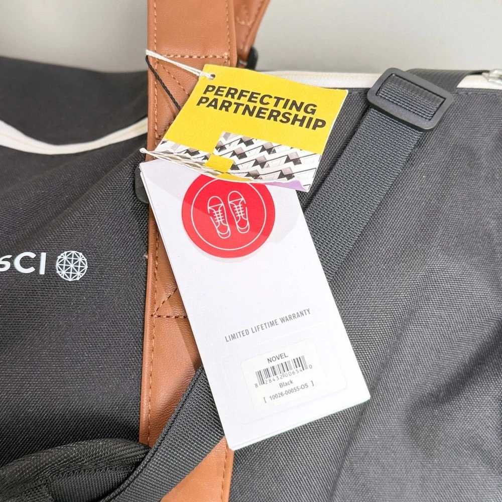 Herschel Supply Co Novel Duffel Bag Black iShares MSCI Corporate Logo NWT